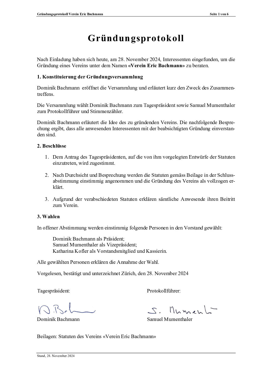 Verein Eric Bachmann